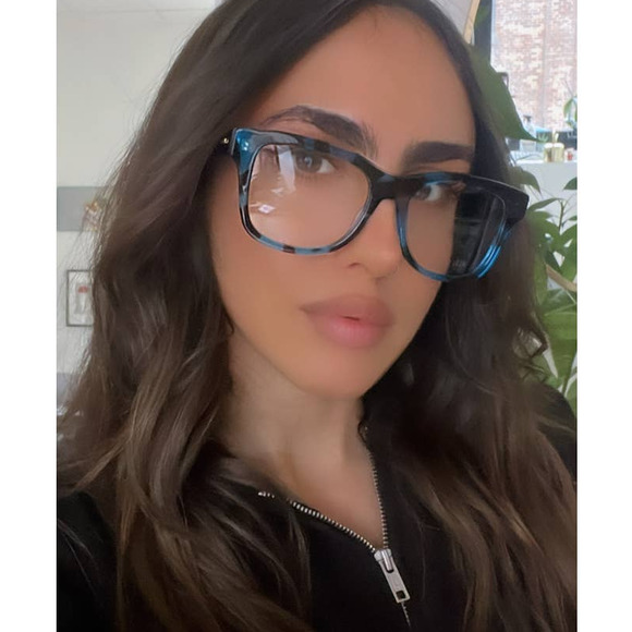 NEW Gucci GG1332O Blue Havana Square Eyeglass Frames - Picture 1 of 8